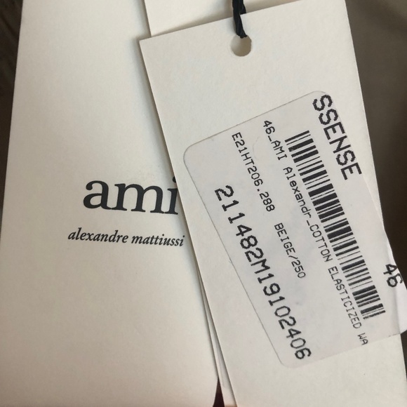 Ami Alexandre Mattiussi Cotton Pants